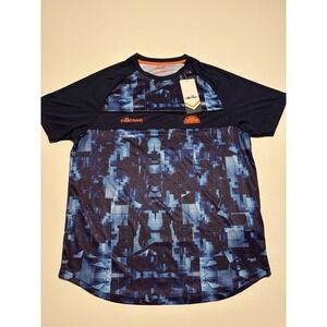 NEW! Mens Ellesse Ormea Workout Shirt Blue SZ Large